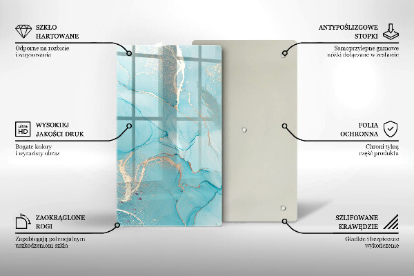 Skleněná deska do kuchyně Kamenná abstrakce