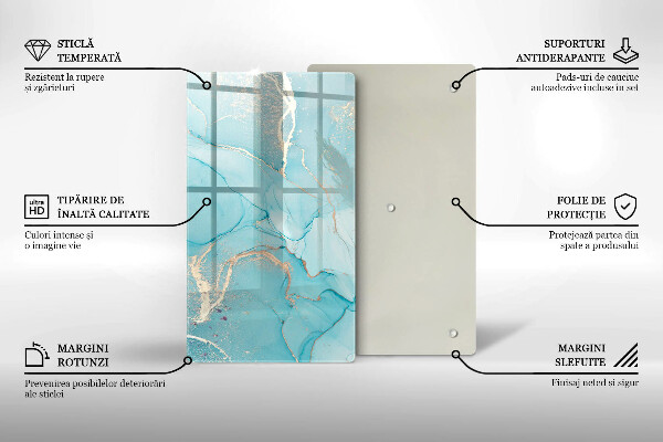 Skleněná deska do kuchyně Kamenná abstrakce