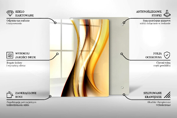 Skleněná deska do kuchyně Kamenná abstrakce