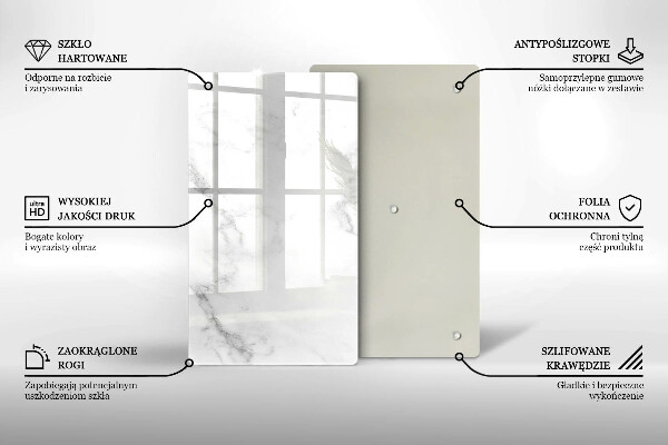 Skleněná deska do kuchyně Moderní mramor