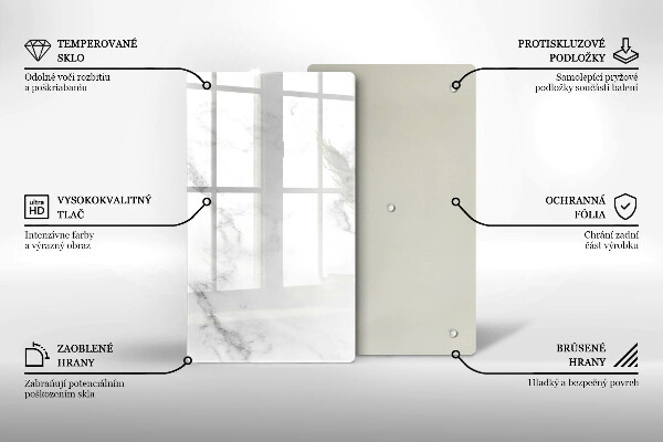 Skleněná deska do kuchyně Moderní mramor