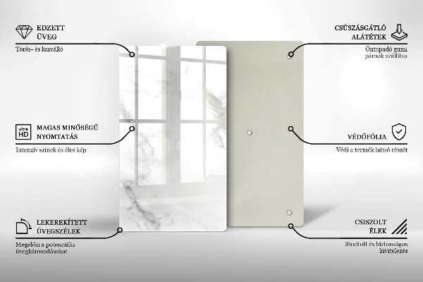 Skleněná deska do kuchyně Moderní mramor