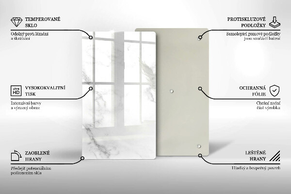 Skleněná deska do kuchyně Moderní mramor