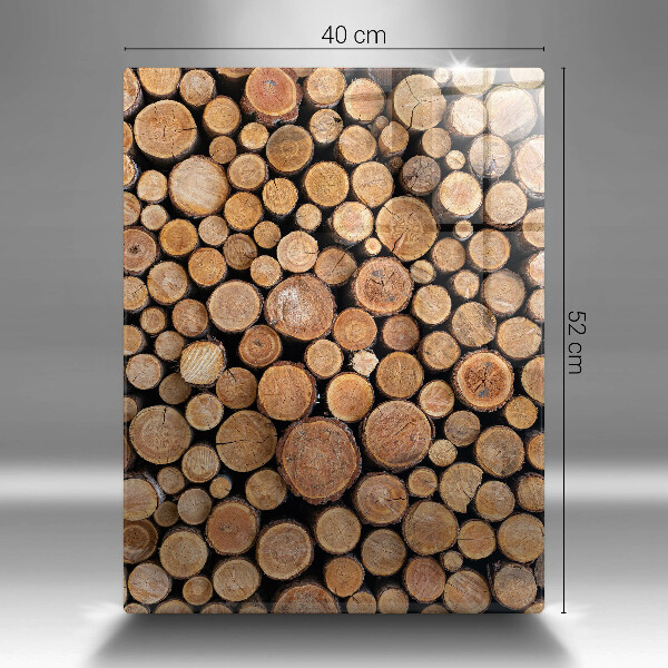 Skleněná deska do kuchyně Kmeny stromů