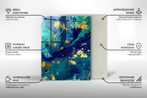 Skleněná deska do kuchyně Listy džungle