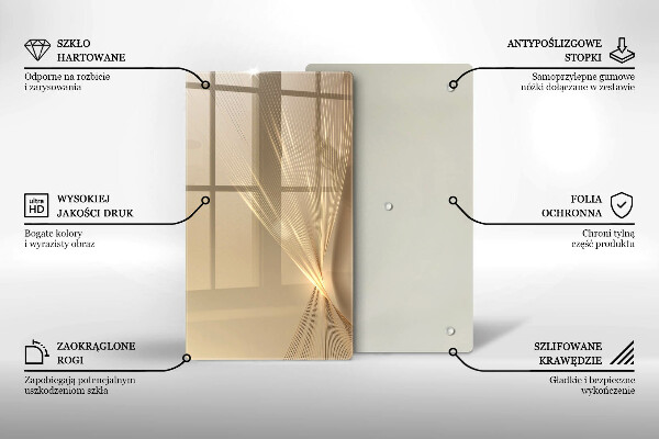 Skleněná deska do kuchyně Moderní abstrakce