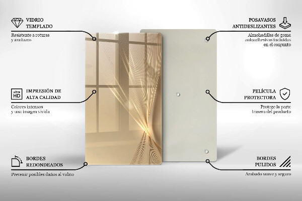 Skleněná deska do kuchyně Moderní abstrakce