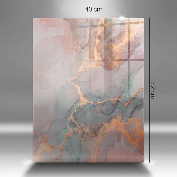 Skleněná deska do kuchyně Mramor se zlatem