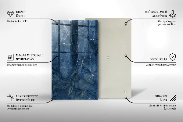 Skleněná deska do kuchyně Textura mramorového kamene