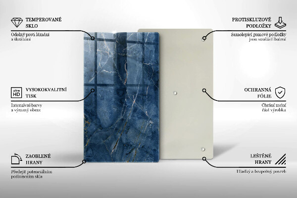 Skleněná deska do kuchyně Textura mramorového kamene