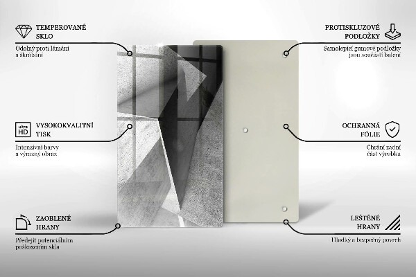 Skleněná deska do kuchyně Konkrétní abstrakce
