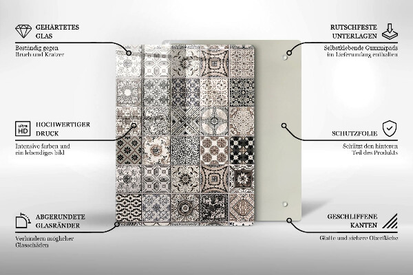 Skleněná deska do kuchyně Konkrétní abstrakce