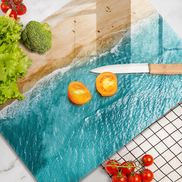 Skleněná deska do kuchyně Pláž pobřeží a moře