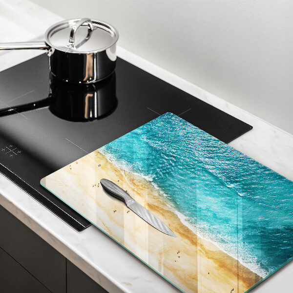 Skleněná deska do kuchyně Pláž pobřeží a moře