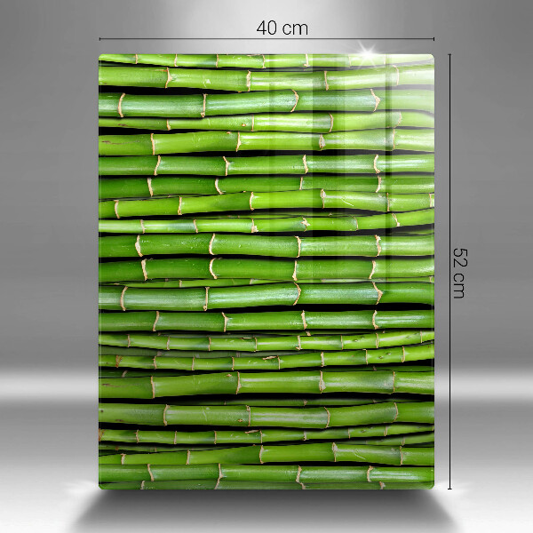 Skleněná deska do kuchyně Přírodní bambusy