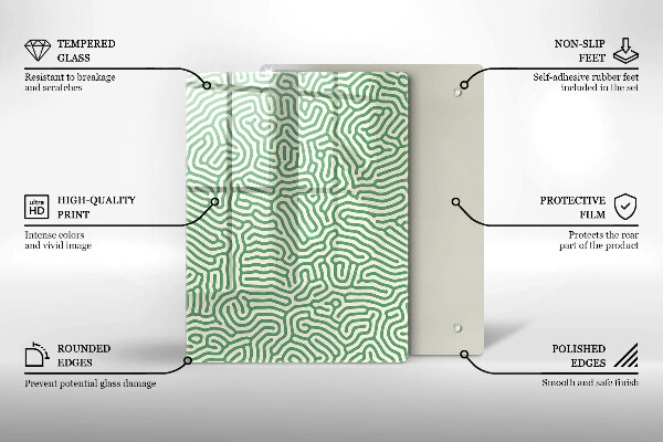 Skleněná deska do kuchyně Přírodní bambusy