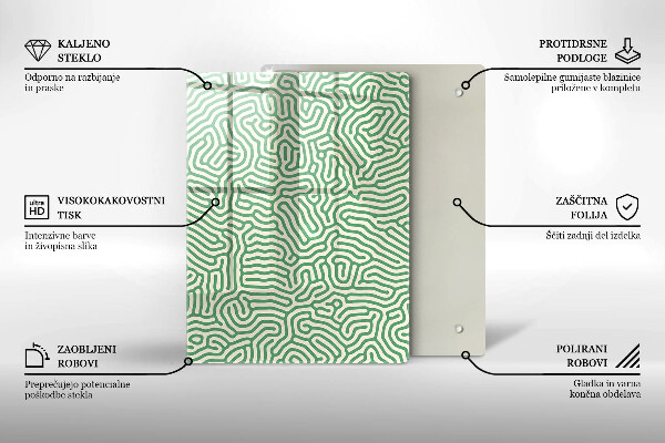 Skleněná deska do kuchyně Přírodní bambusy