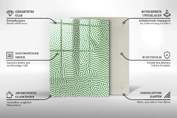 Skleněná deska do kuchyně Přírodní bambusy