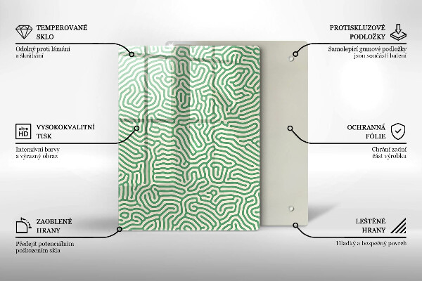 Skleněná deska do kuchyně Přírodní bambusy