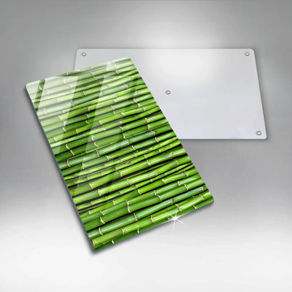 Skleněná deska do kuchyně Přírodní bambusy