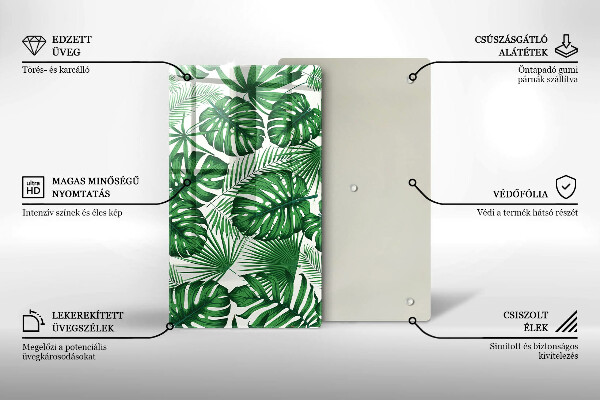 Skleněná deska do kuchyně Monstera odchází