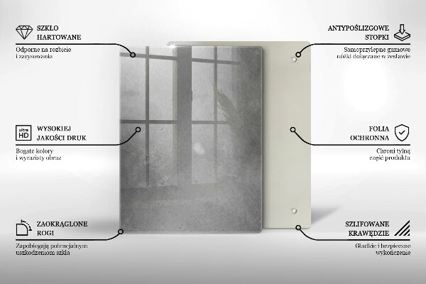 Skleněná deska do kuchyně Přírodní mechová rostlina