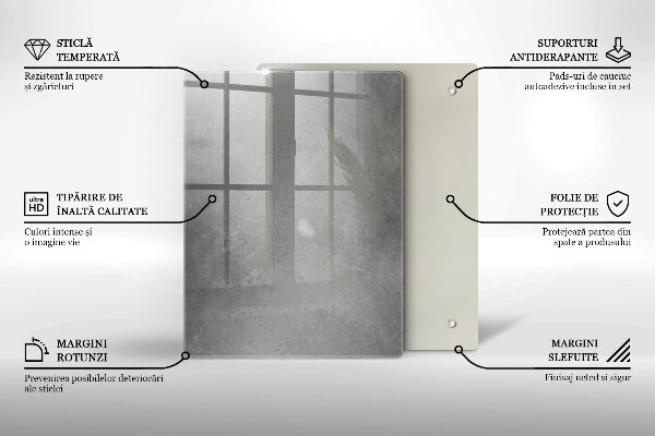 Skleněná deska do kuchyně Přírodní mechová rostlina