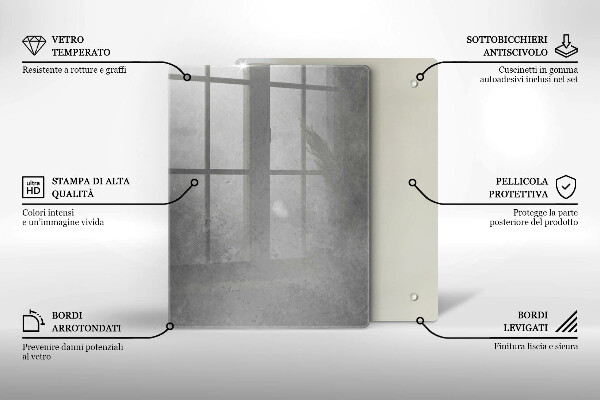 Skleněná deska do kuchyně Přírodní mechová rostlina