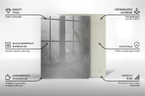 Skleněná deska do kuchyně Přírodní mechová rostlina