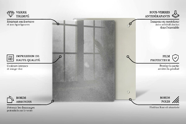 Skleněná deska do kuchyně Přírodní mechová rostlina