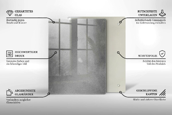Skleněná deska do kuchyně Přírodní mechová rostlina