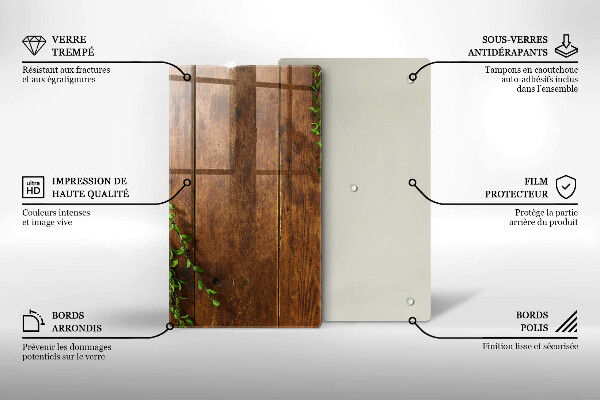 Skleněná deska do kuchyně Dřevěné desky a listy