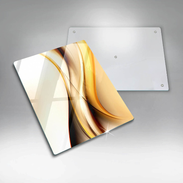 Skleněná deska do kuchyně Abstraktní kouřové čáry