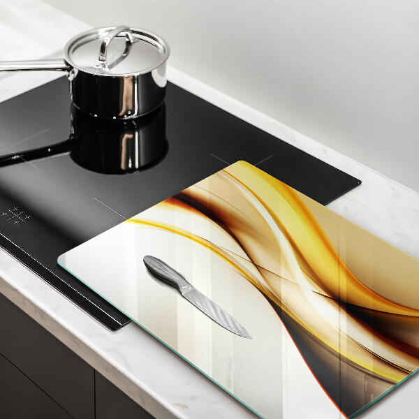 Skleněná deska do kuchyně Abstraktní kouřové čáry