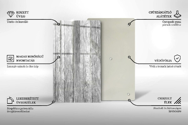 Skleněná deska do kuchyně Staré dřevěné desky