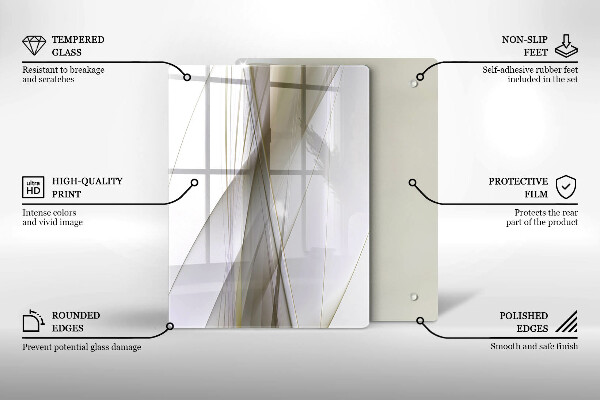 Skleněná deska do kuchyně Struktura abstrakce pozadí