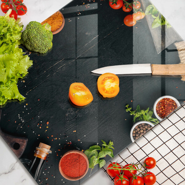 Krájecí prkénko skleněné Cherry rajčata