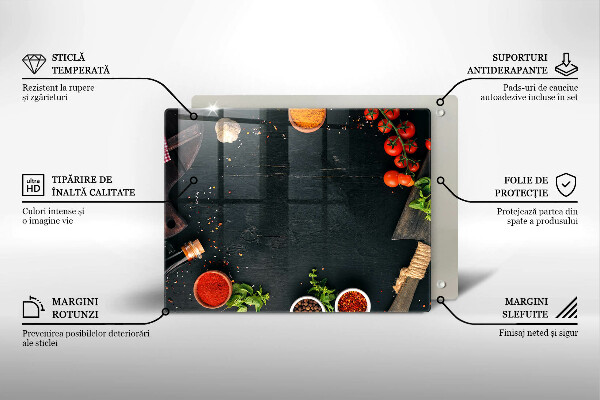 Krájecí prkénko skleněné Cherry rajčata