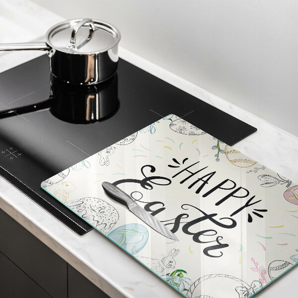 Krájecí prkénko skleněné Happy easter