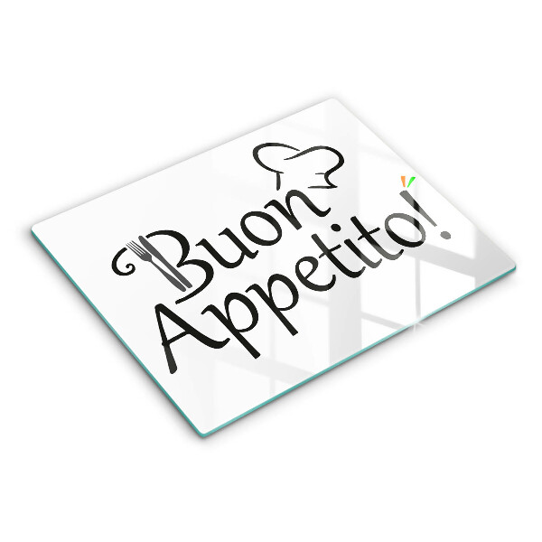 Krájecí prkénko skleněné Buon appetito!