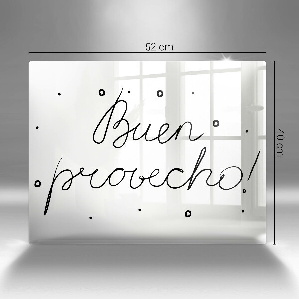 Krájecí prkénko skleněné Buen provecho!