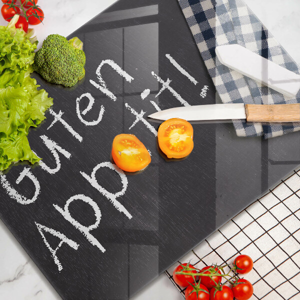 Skleněná deska do kuchyně Guten appetit!