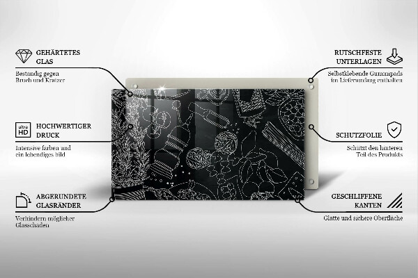 Skleněná deska do kuchyně Kuchyňské doplňky