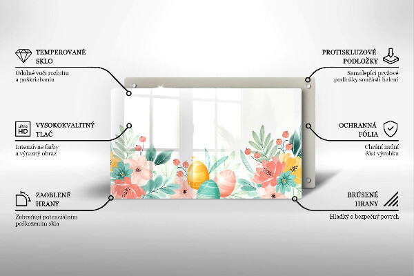 Skleněná deska do kuchyně Velikonoční vajíčka