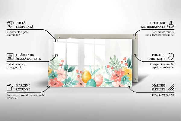 Skleněná deska do kuchyně Velikonoční vajíčka