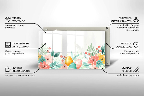 Skleněná deska do kuchyně Velikonoční vajíčka