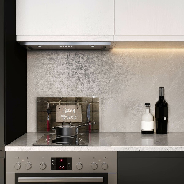 Skleněná deska do kuchyně Guten apetit