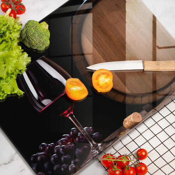 Krájecí prkénko skleněné Sudová sklenice na víno