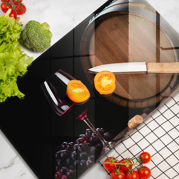 Krájecí prkénko skleněné Sudová sklenice na víno