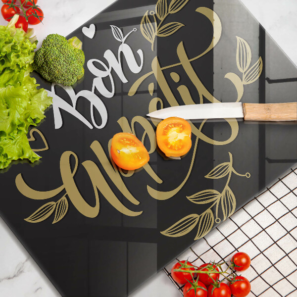 Krájecí prkénko skleněné Bon appetit